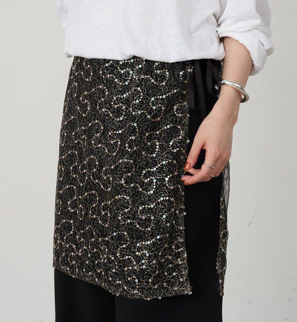  「スパンコールラップスカート」|スカート|