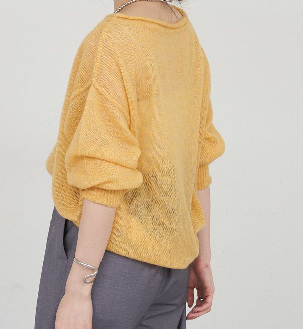  「《インフルエンサー@kanako_ikiコラボ》シアーウールプルオーバー」|ニット・セーター|