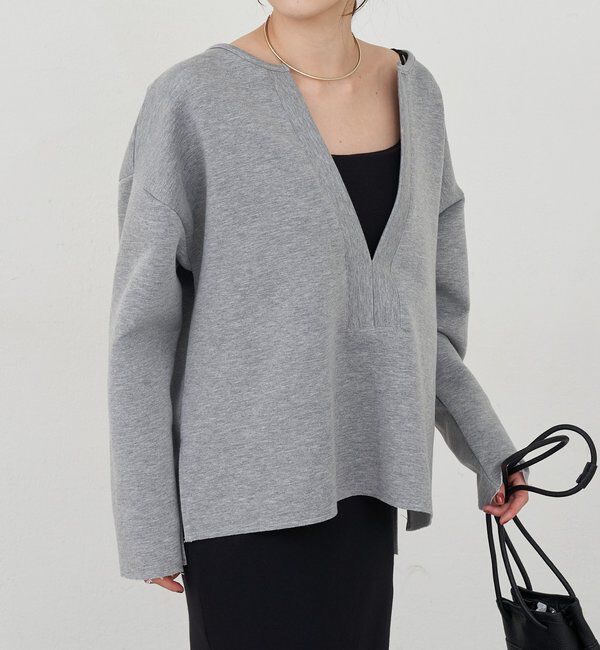  「【インフルエンサー＠tsuru00コラボ】スキッパーポンチプルオーバー」|ニット・セーター|