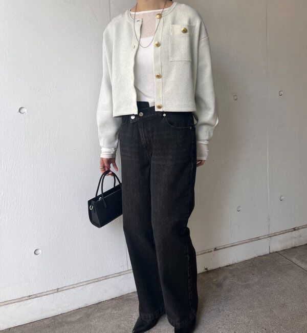  「ラメニットカーディガン」|カーディガン|