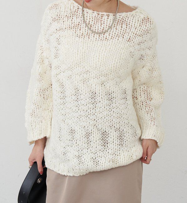  「テクスチャーオーバーニット」|パーカー|