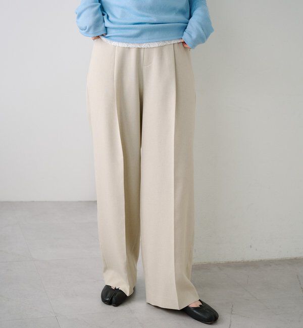  「【セットアップ対応】トロタックワイドパンツ」|チノ|