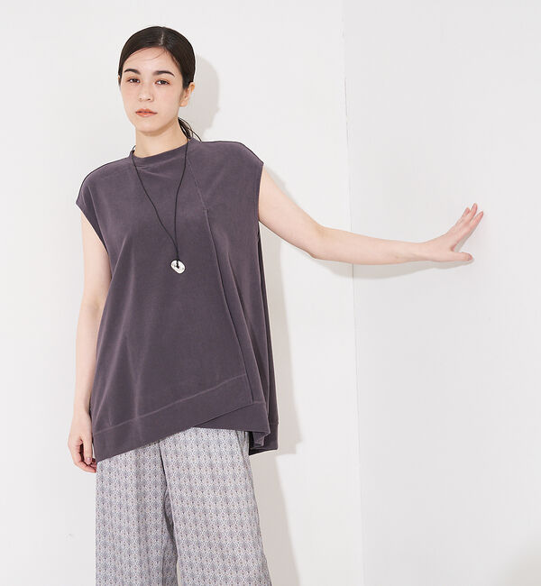 collex「ミニパイルフレアプルオーバー」|Tシャツ・カットソー|チャコールグレー