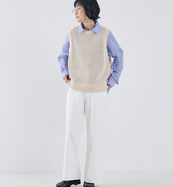 collex「メッシュ柄ベスト」|ベスト・ジレ|