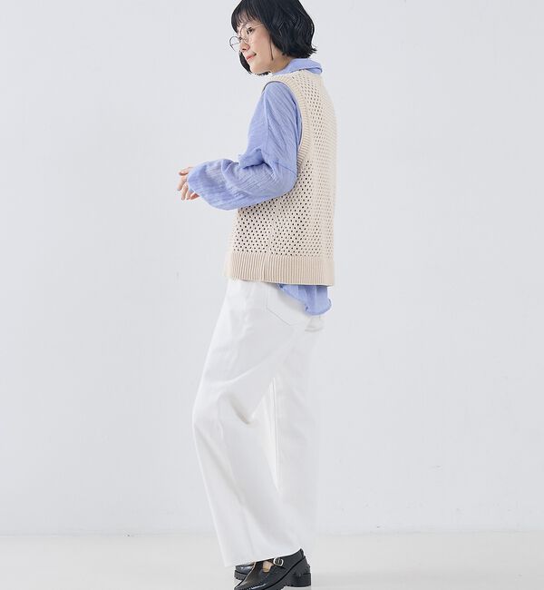 collex「メッシュ柄ベスト」|ベスト・ジレ|