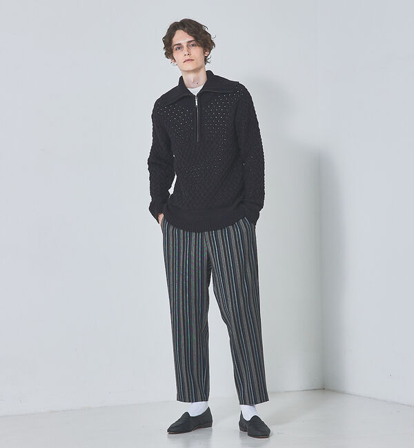 ABAHOUSE「ランダムストライプ　バックギャザー　パンツ」|その他|