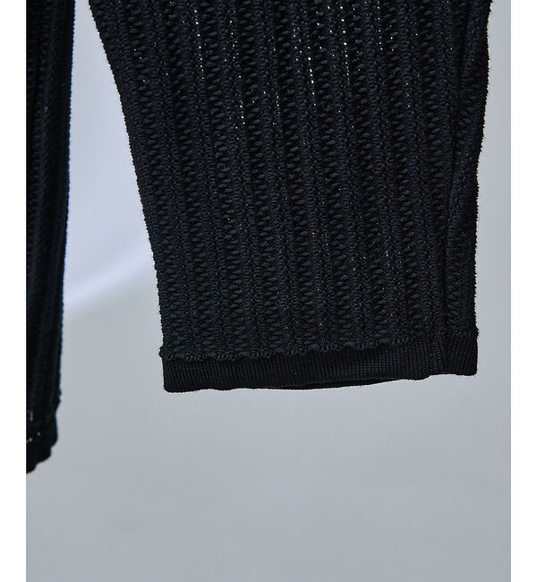 ABAHOUSE「メッシュニット ジップ カーディガン」|カーディガン|