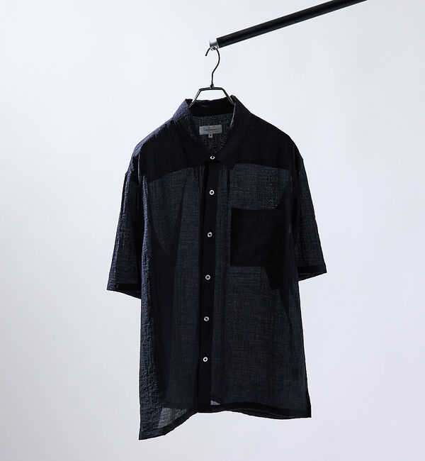 ABAHOUSE「スーパーシアー ラメドビー 半袖シャツ / オーバーサイズ」|シャツ・ブラウス|
