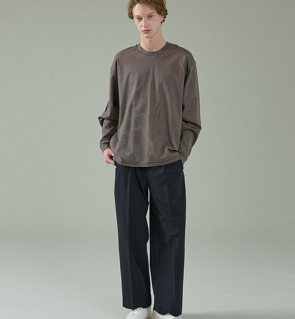 ABAHOUSE「トロストレッチ 2タック イージーワイドスラックス / ワイドパンツ」|その他|