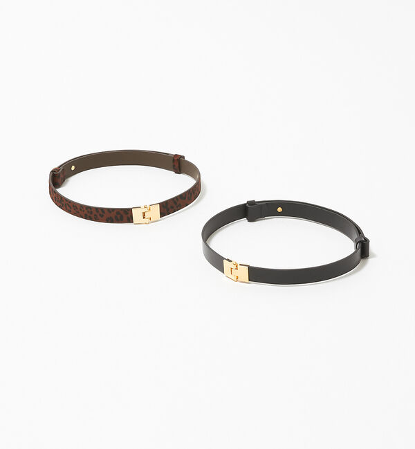 Rouge vif「メタルバックルベルト」|ベルト|