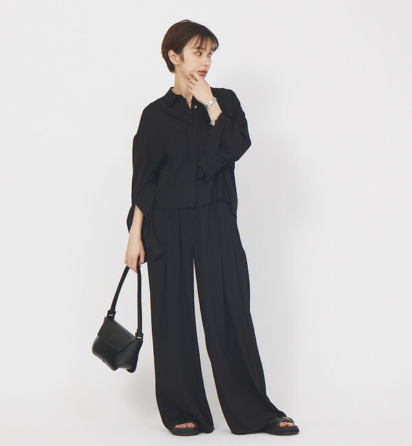 Rouge vif「【セットアップ対応】タックワイドパンツ」|その他|