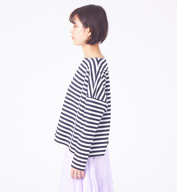 Rouge vif「ドロップショルダー ショートカットソー」|Tシャツ・カットソー|