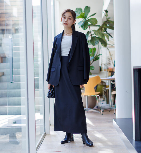 Rouge vif「【セットアップ対応】アシメトリー サスペンダー付きスカート」|スカート|