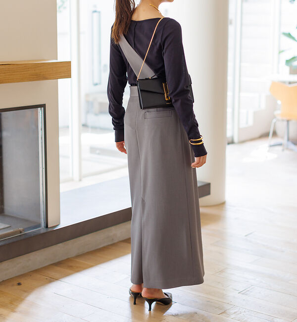 Rouge vif「【セットアップ対応】アシメトリー サスペンダー付きスカート」|スカート|