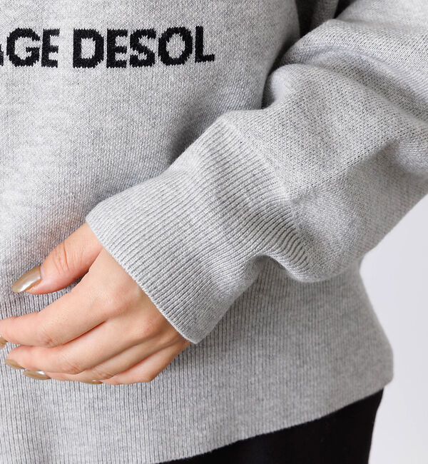 Rouge vif「【一部店舗限定】 ジャガードロゴニット」|ニット・セーター|