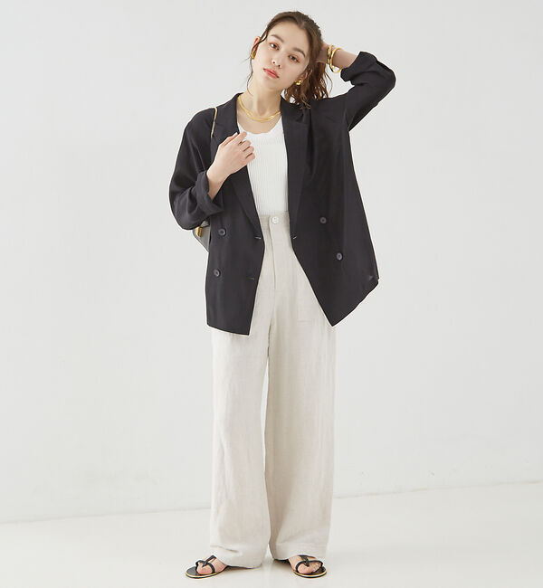 Rouge vif「【追加】レーヨンリネンベイカーイージーパンツ」|その他|