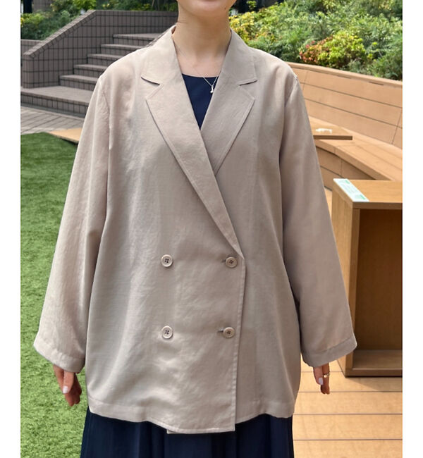 Rouge vif「ボイルエアリーシアーシャツジャケット」|テーラードジャケット|