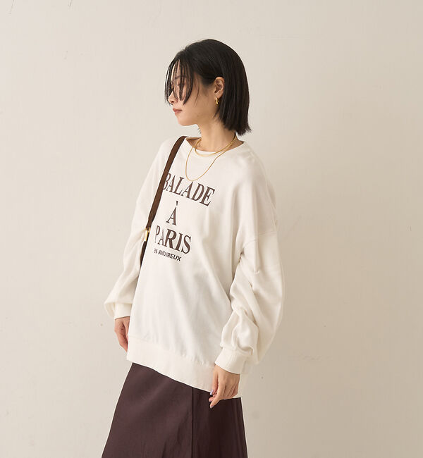 Rouge vif「裏毛ロゴタックスリーブスウェット」|スウェット・ジャージ|