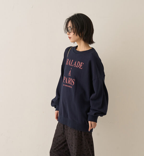 Rouge vif「裏毛ロゴタックスリーブスウェット」|スウェット・ジャージ|