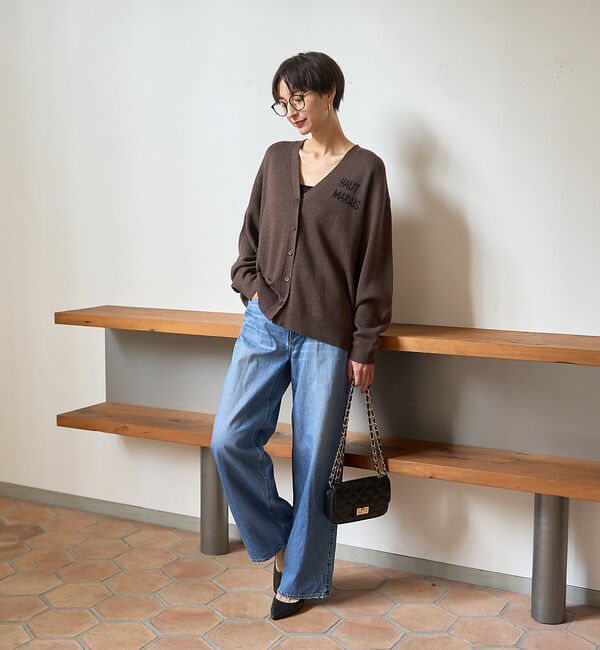 Rouge vif「ロゴニットカーディガン」|カーディガン|