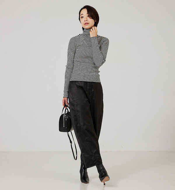 qualite「【日本製/2023AW】シームレスタートルニット」|ニット・セーター|