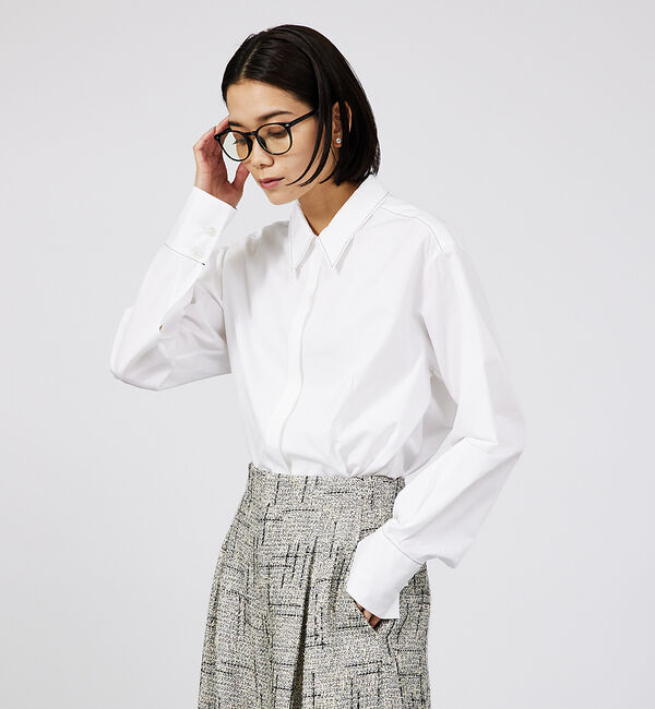 qualite「コットンレギュラーカラーシャツ」|シャツ・ブラウス|