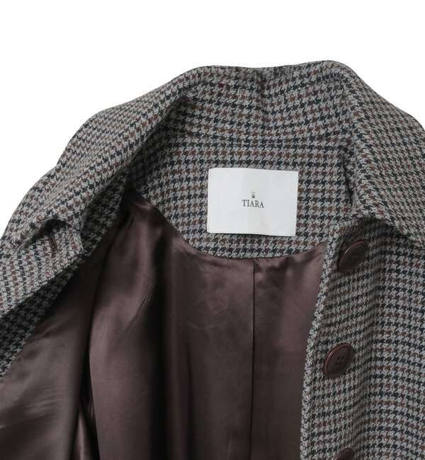 TIARA「ストール付きテントコート」|チェスターコート|