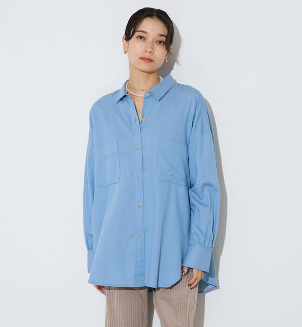 Liesse「コットンテンセルシャツ」|シャツ・ブラウス|