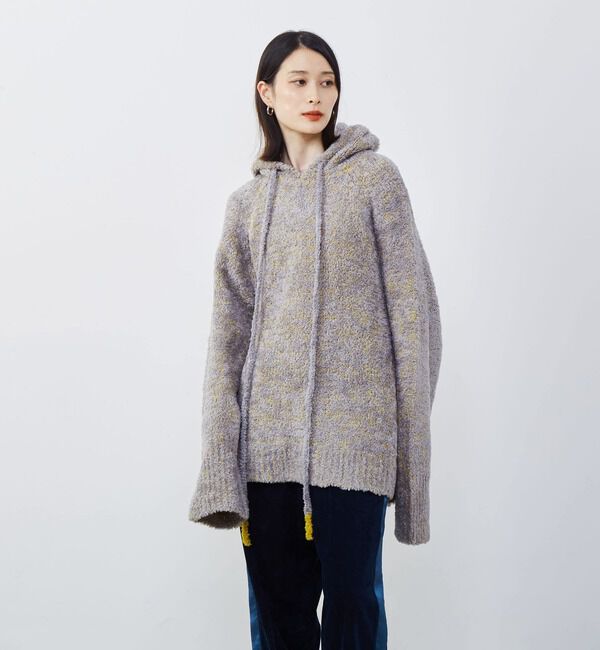 Soffitto「【Soffitto x KojiKojiコラボ】もこもこフーディ」|ニット・セーター|グレー