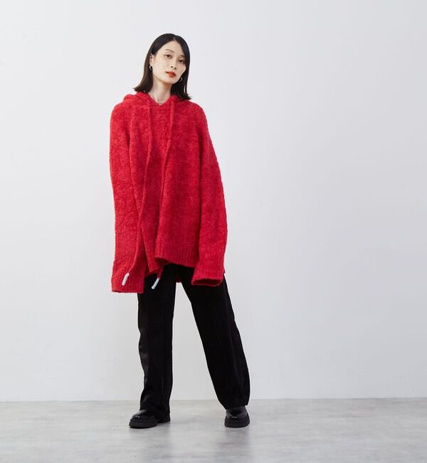 Soffitto「【Soffitto x KojiKojiコラボ】もこもこフーディ」|ニット・セーター|