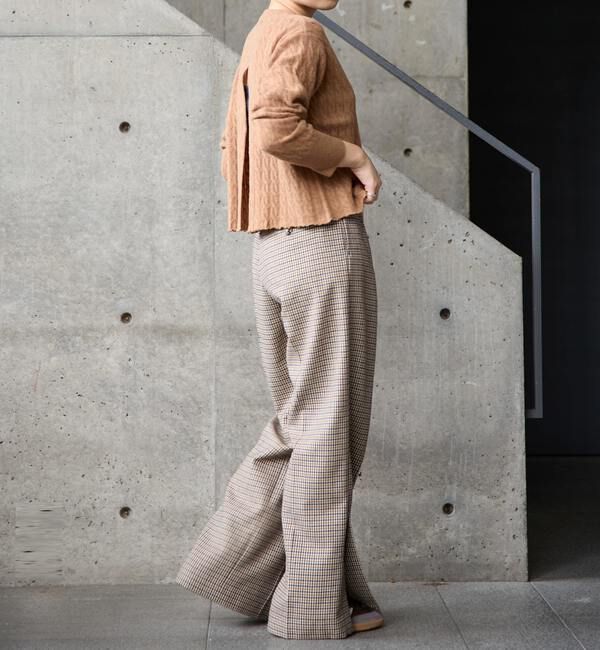 A_「【A_/エース】ケーブルバックスリット」|ニット・セーター|