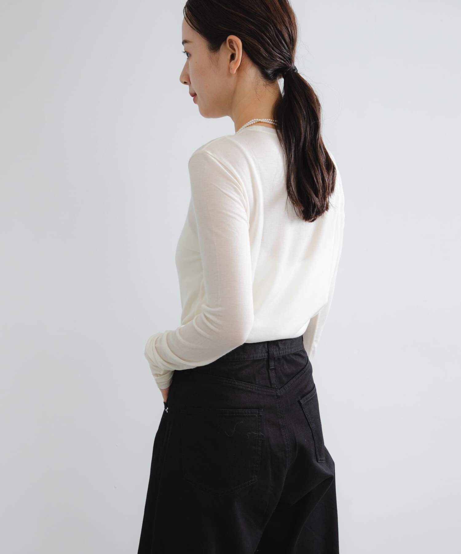 URBAN RESEARCH「カシミヤシルククルーネックカットソー」|Tシャツ・カットソー|