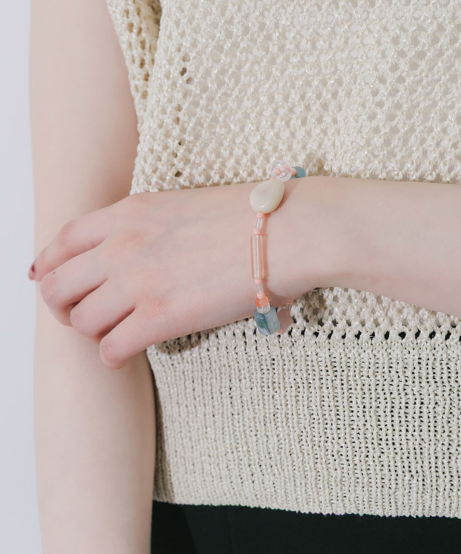 SMELLY「ステンレスマルチビーズブレスレット」|ブレスレット・バングル|