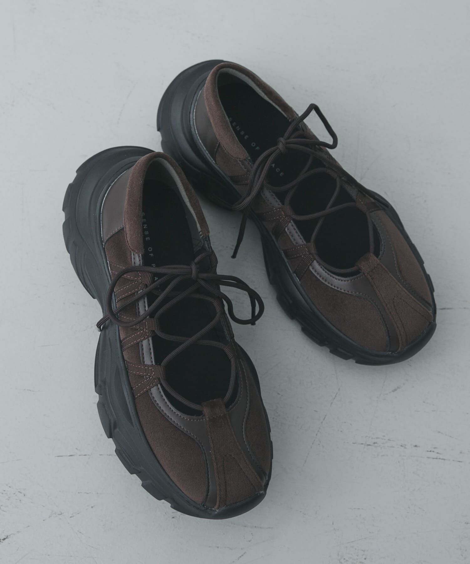 SENSE OF PLACE by URBAN RESEARCH「レースアップバレエスニーカー」|スニーカー|