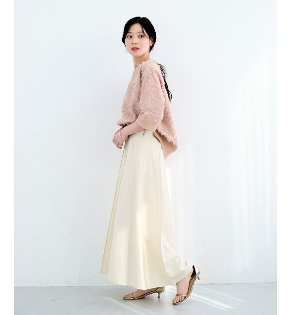  「《WEB限定アイテム》ジャガードクルーネックブラウス」|シャツ・ブラウス|