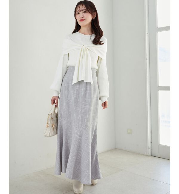 MAJESTICLEGON「リボンビジューニット」|ニット・セーター|