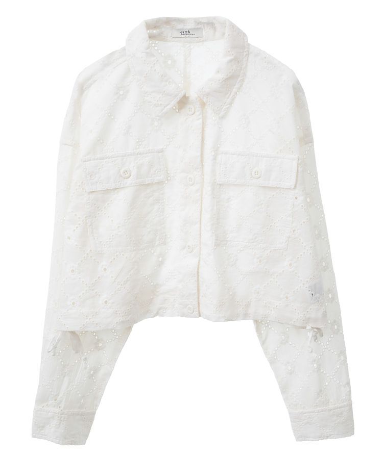 earth music&ecology「レースブルゾン」|ブルゾン・スタジャン|