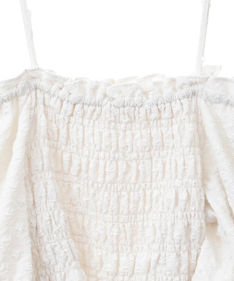 earth music&ecology「2wayオフショルジャガードブラウス」|シャツ・ブラウス|