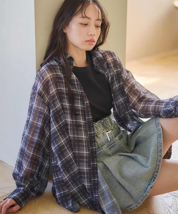 earth music&ecology「リブタンクトップ」|キャミソール|