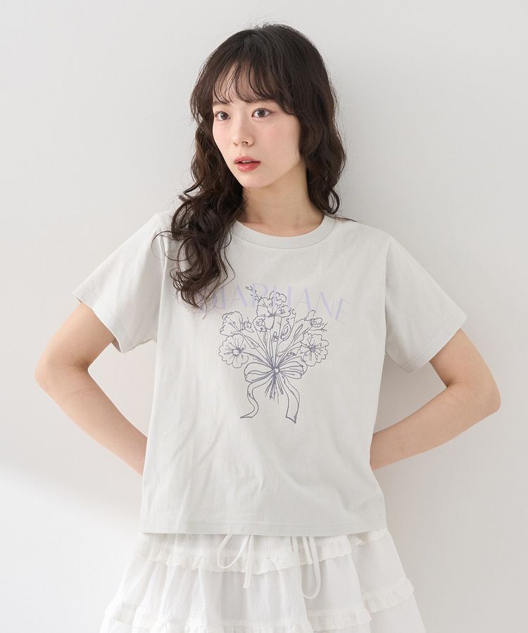 earth music&ecology「アソートロマンティックグラフィックT」|Tシャツ・カットソー|