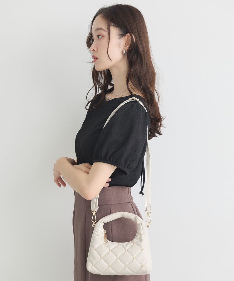 earth music&ecology「スタッズキルトバッグ」|ハンドバッグ|