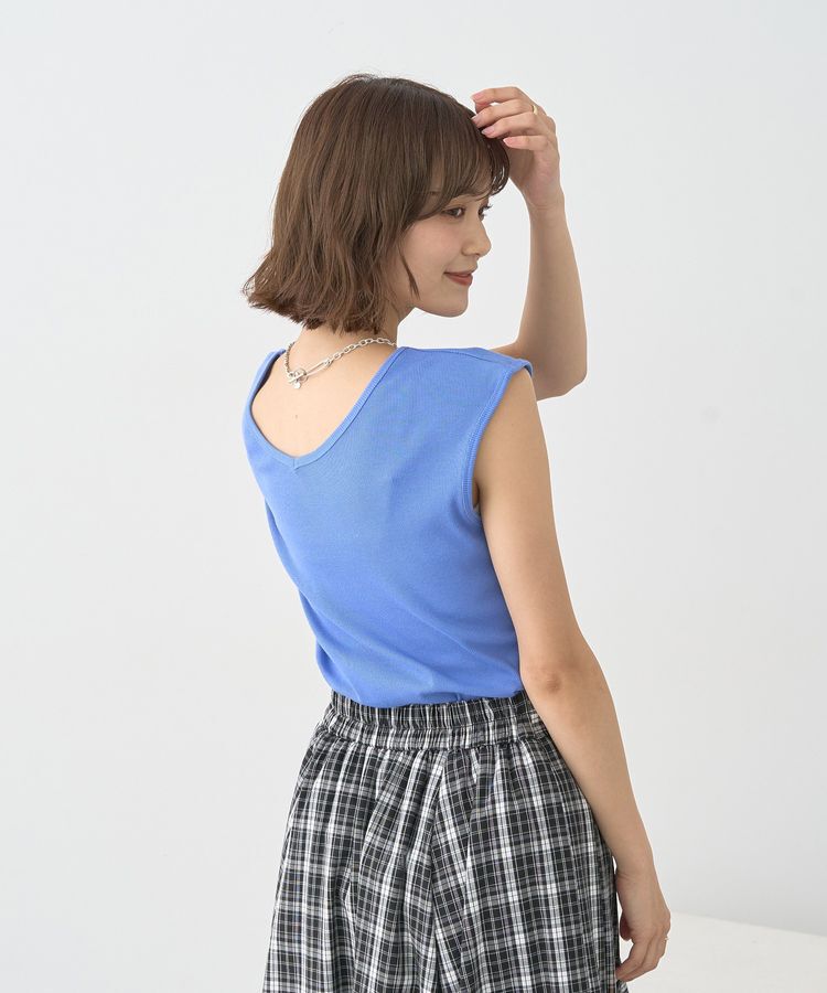 earth music&ecology「前後2wayステッチリブタンクトップ」|キャミソール|