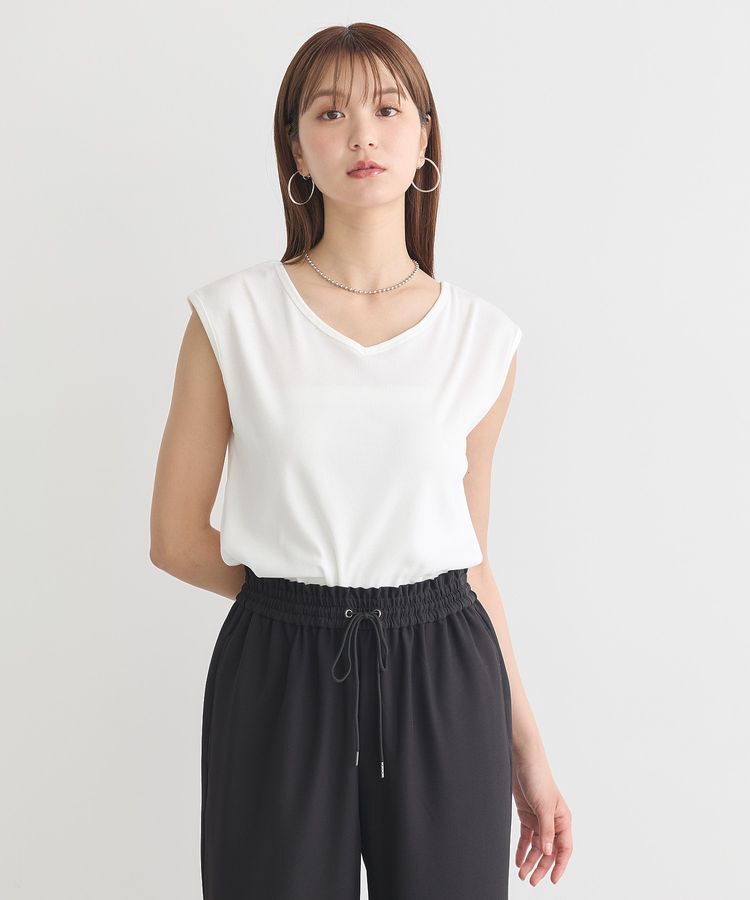 earth music&ecology「前後2wayステッチリブタンクトップ」|キャミソール|