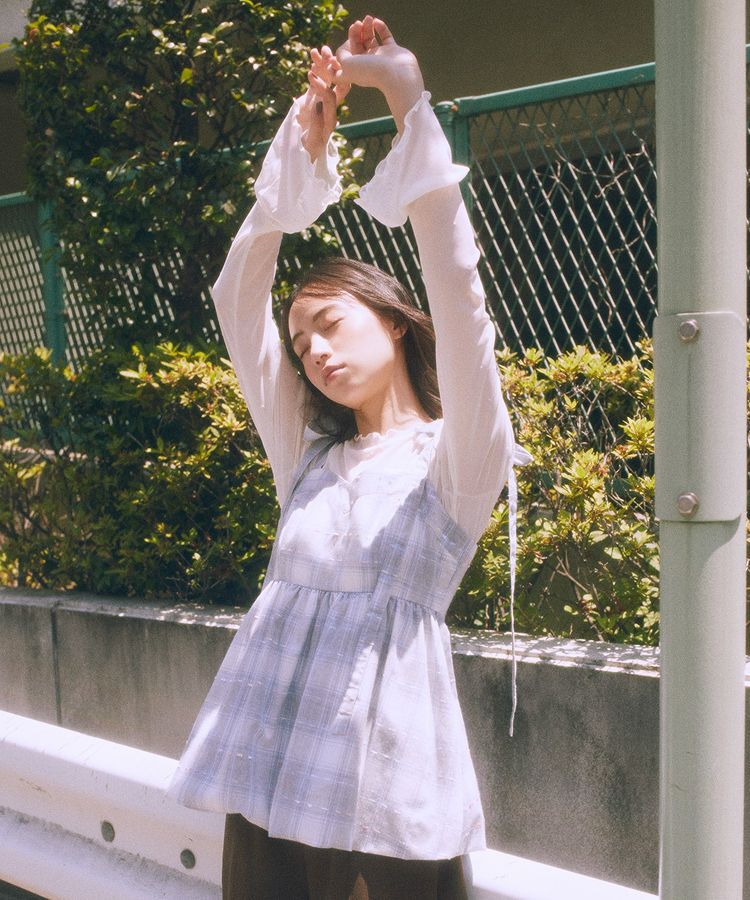 earth music&ecology「フロッキードットメロープルオーバー」|Tシャツ・カットソー|