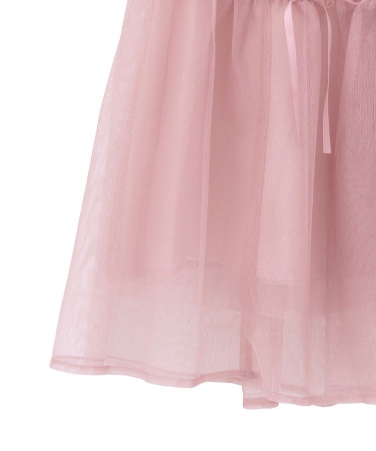 earth music&ecology「リボンチュールティアードスカート」|フレア|