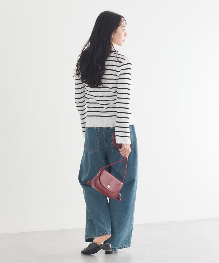 earth music&ecology「レギュラーカラーニットカーディガン」|カーディガン|