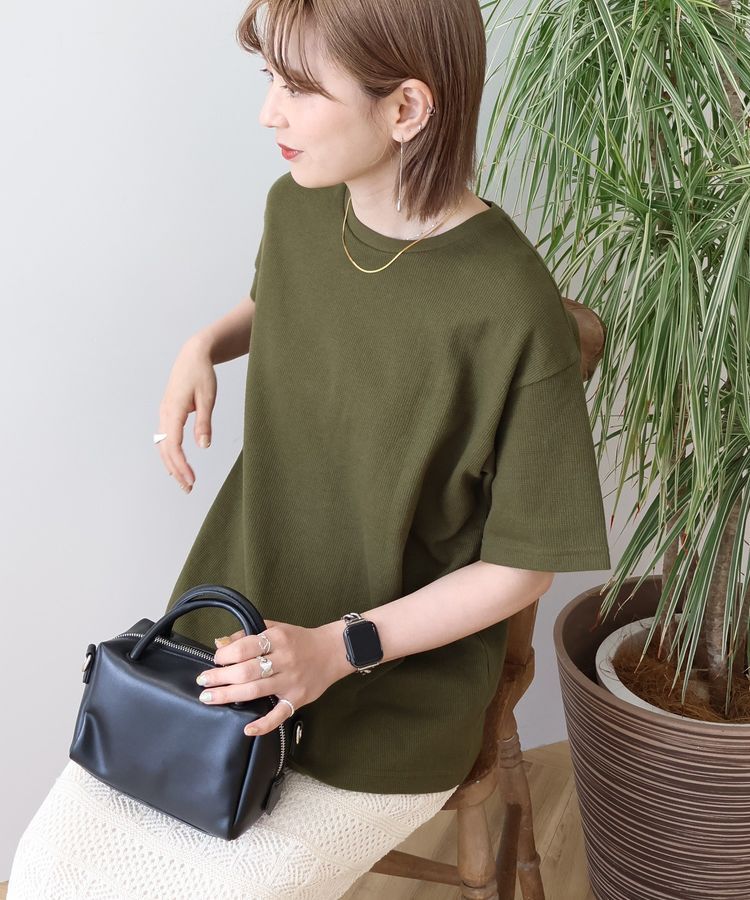 AMERICAN HOLIC「ワッフル半袖プルオーバー」|Tシャツ・カットソー|