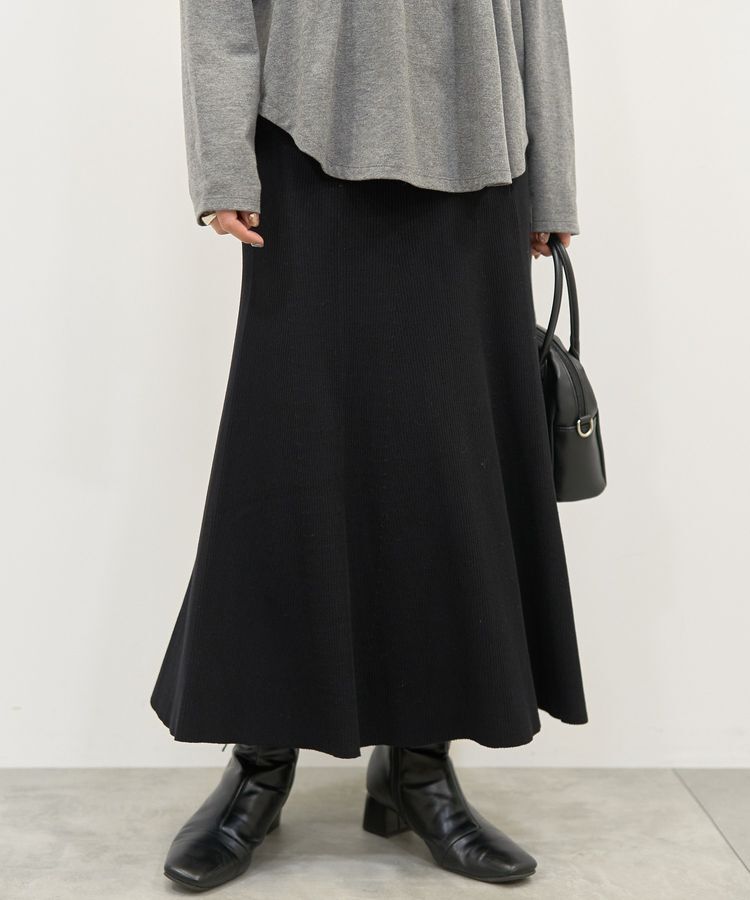 AMERICAN HOLIC「リブマーメイドスカート」|スカート|Black