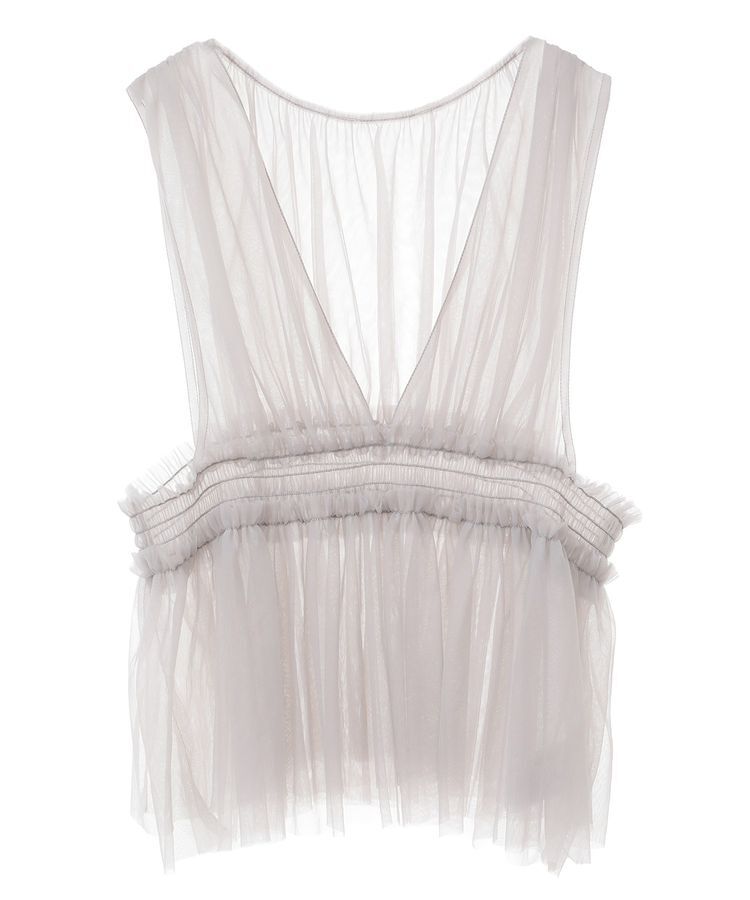 Green Parks「・ELENCARE DUE チュールシャーリングビスチェ」|ベスト・ジレ|