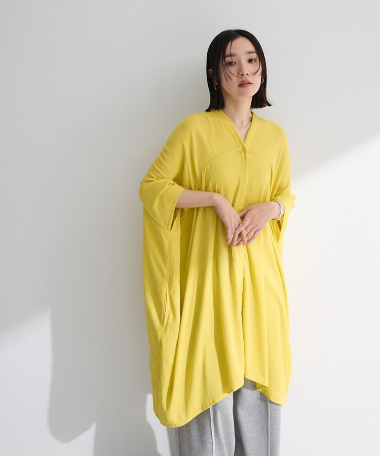 Green Parks「レーヨンクレープチュニック」|チュニック|Yellow